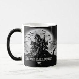 Monochrome Haunted House Mug  モーフィングマグカップ