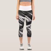 Monochrome Motion – High Waist Capris カプリレギンス (正面)