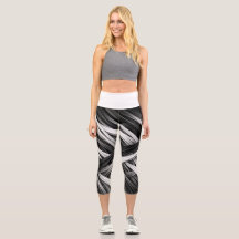 Monochrome Motion – High Waist Capris