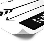 Monochrome Nursery Wall Art ポスター (角)