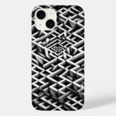 Monochrome Paradox Maze Phone Case - 3D black Case-Mate iPhoneケース (裏面)