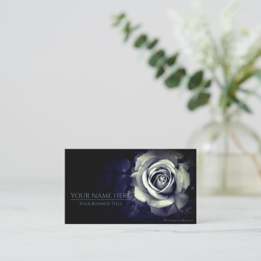 Monochrome Rose：Business Card 名刺 (スタンド正面)