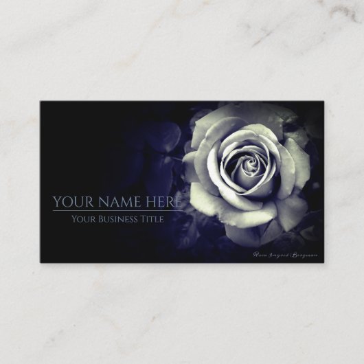 Monochrome Rose:Business Card 名刺 (正面)