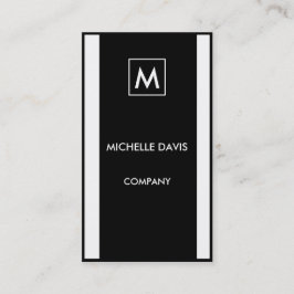 Monochrome simple 2-tone 名刺
