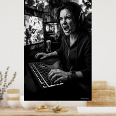 Monochrome Total Rage Gaming Room Poster ポスター (キッチン)