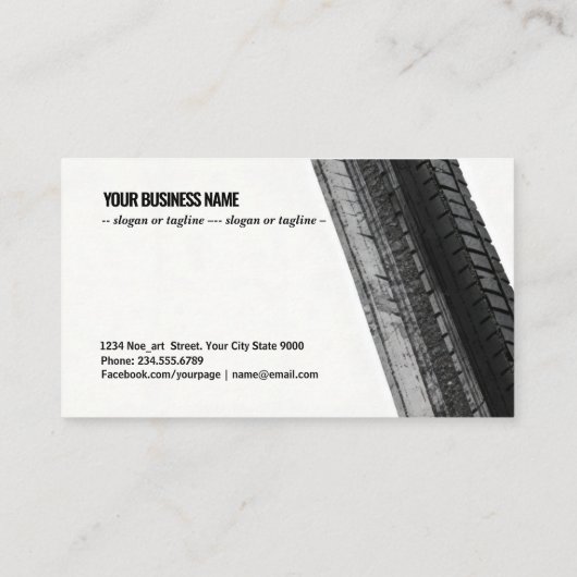 Monochrome Trails on White 名刺 (裏面)