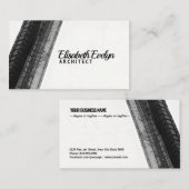 Monochrome Trails on White 名刺 (正面/裏面)