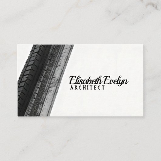 Monochrome Trails on White 名刺 (正面)