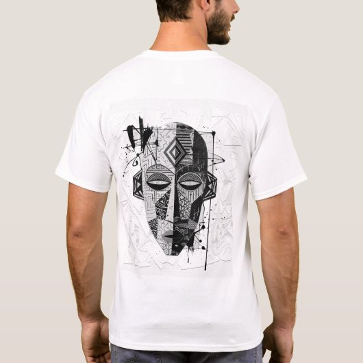 Monochrome_Tribal_Fusion_2. Tシャツ (裏面)