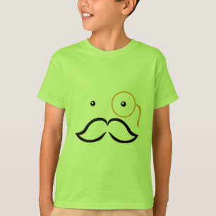 Monocleおよび髭 Tシャツ