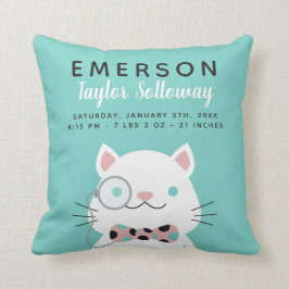 Monocleの誕生Statsのファンシーな猫 クッション