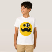 Monocle及び髭のカスタマイズ可能なbackgrnd) Tシャツ (正面フル)