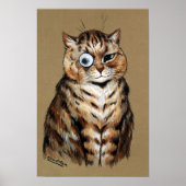 Monocled Cat, Louis Wain ポスター (正面)