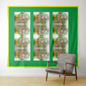 Monocromaticのフラットパックの花束 タペストリー (インサイチュ(横))