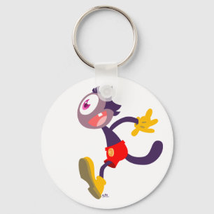 Monocular猫の漫画のkeychain キーホルダー