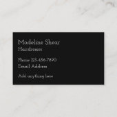 Monogamの上品な美容院 名刺 (裏面)