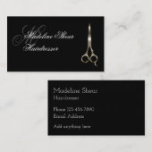 Monogamの上品な美容院 名刺 (正面/裏面)