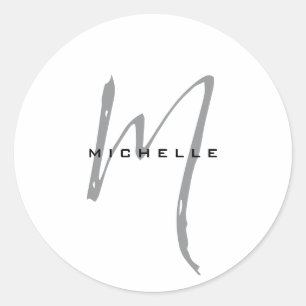 Monogramあなたの名前の特別なギフト愛するもの ラウンドシール