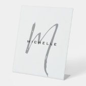 Monogramあなたの名前の特別なギフト愛するもの 台座サイン (正面)