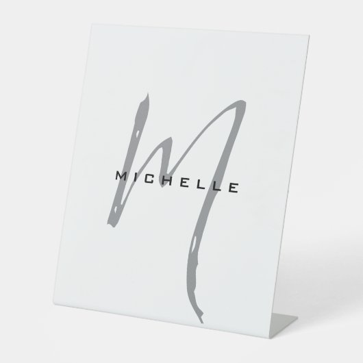 Monogramあなたの名前の特別なギフト愛するもの 台座サイン (正面)
