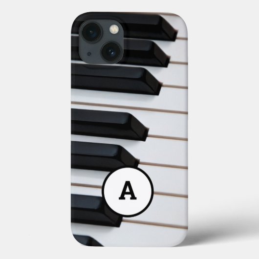 Monogramでピアノ鍵を閉じる Case-Mate iPhoneケース (裏面)