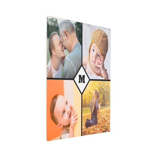 Monogramで家族の写真コラージュを作成する メタルプリント (3/4)