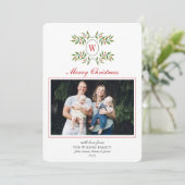 MonogramとエレガントGreenery Familyの写真 シーズンカード (スタンド正面)