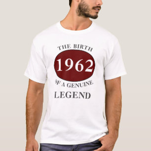 Monogramの任意の年生まれに名前を追加誕生日 Tシャツ