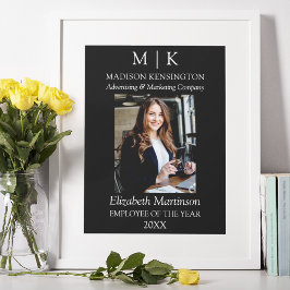 MonogramまたはAdd Logo Business Award従業員 ポスター