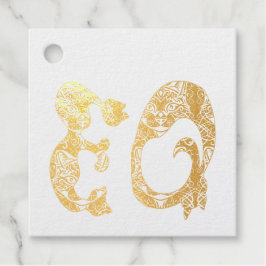 Monogramイニシャル(Cat English) フェイバータグ