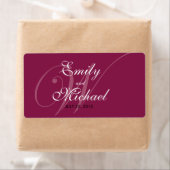 Monogramウェディングラベル – ブルゴーニュ ラベル (インサイチュ)