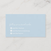 MONOGRAMスクエレガントリッモダンプミニマルロ淡い色のー 名刺 (裏面)