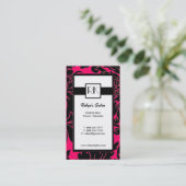 Monogramスタイリッシュ名刺 予約カード (スタンド正面)