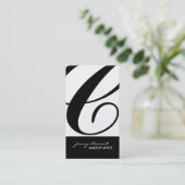 Monogramスタイリッシュ名刺 名刺 (スタンド正面)