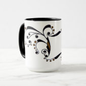 Monogramデザインでイニシャル/名前/などを追加します。 マグカップ (正面左)