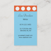 Monogramパターン（の模様が）ある名刺 名刺 (裏面)