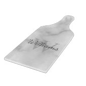 MonogramパーソナライズされたとName Marble Look カッティングボード (角)