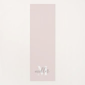 Monogramパーソナライズされたファミリ名 ヨガマット (正面)