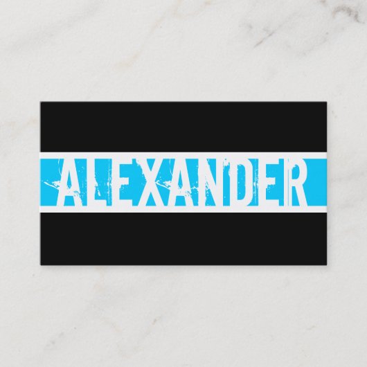 Monogramモダンプロファイルカード 名刺 (正面)