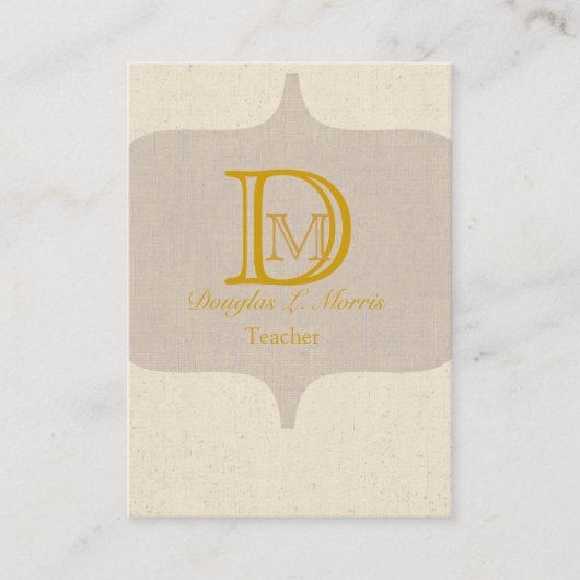 Monogramモダンヴィンテージ 名刺 (正面)