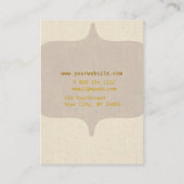 Monogramモダンヴィンテージ 名刺 (裏面)