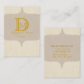 Monogramモダンヴィンテージ 名刺 (正面/裏面)