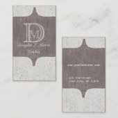 Monogramモダンヴィンテージ 名刺 (正面/裏面)