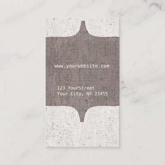 Monogramモダンヴィンテージ 名刺 (裏面)