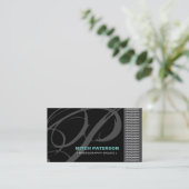 Monogramモダン写真家名刺 名刺 (スタンド正面)