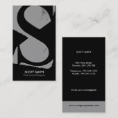 Monogramモダン名刺 名刺 (正面/裏面)