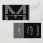 Monogramモダン名刺 名刺 (正面/裏面)