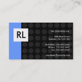 Monogramモダン名刺 名刺 (裏面)