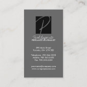 Monogramモダン名刺 名刺 (裏面)