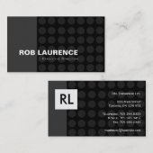 Monogramモダン名刺 名刺 (正面/裏面)